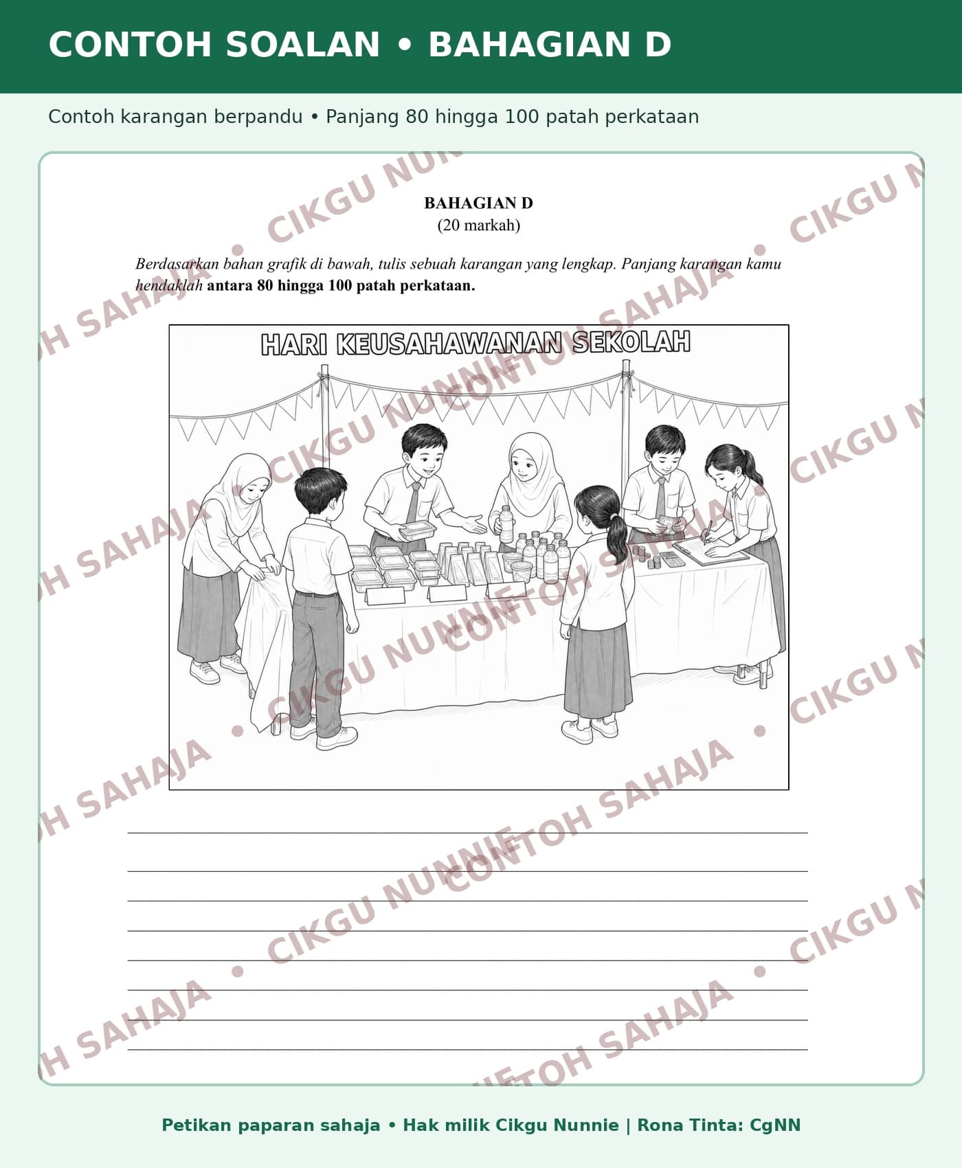 SOALAN UJIAN MATRIKS BAHASA MELAYU TAHUN 4 (sebahagian daripada bundle) 5